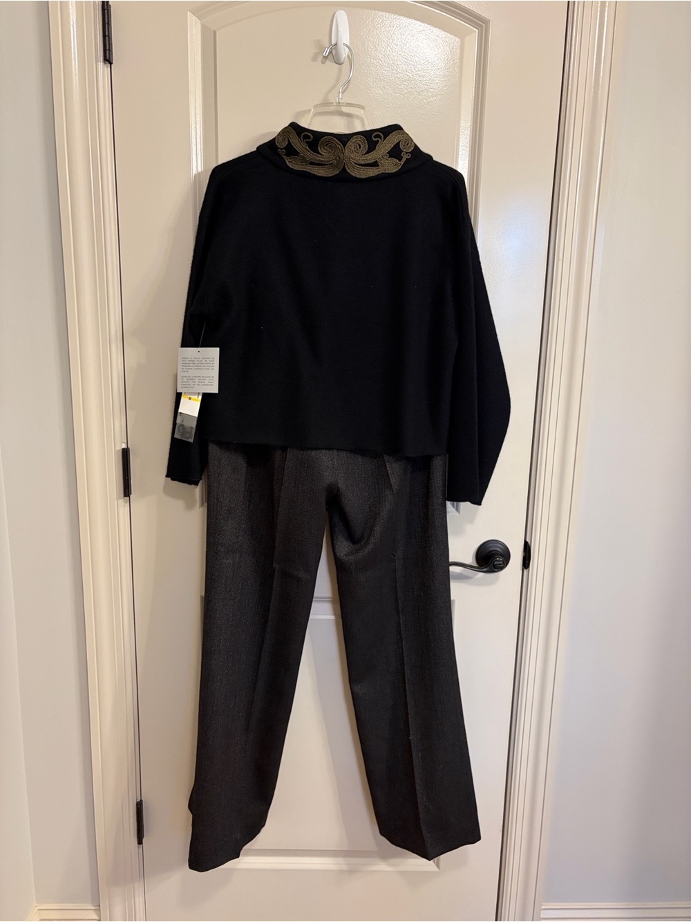 VINTAGE Anne Klein New York "Cinema" Wool 2-Pc Pant Suit Deadstock NWT